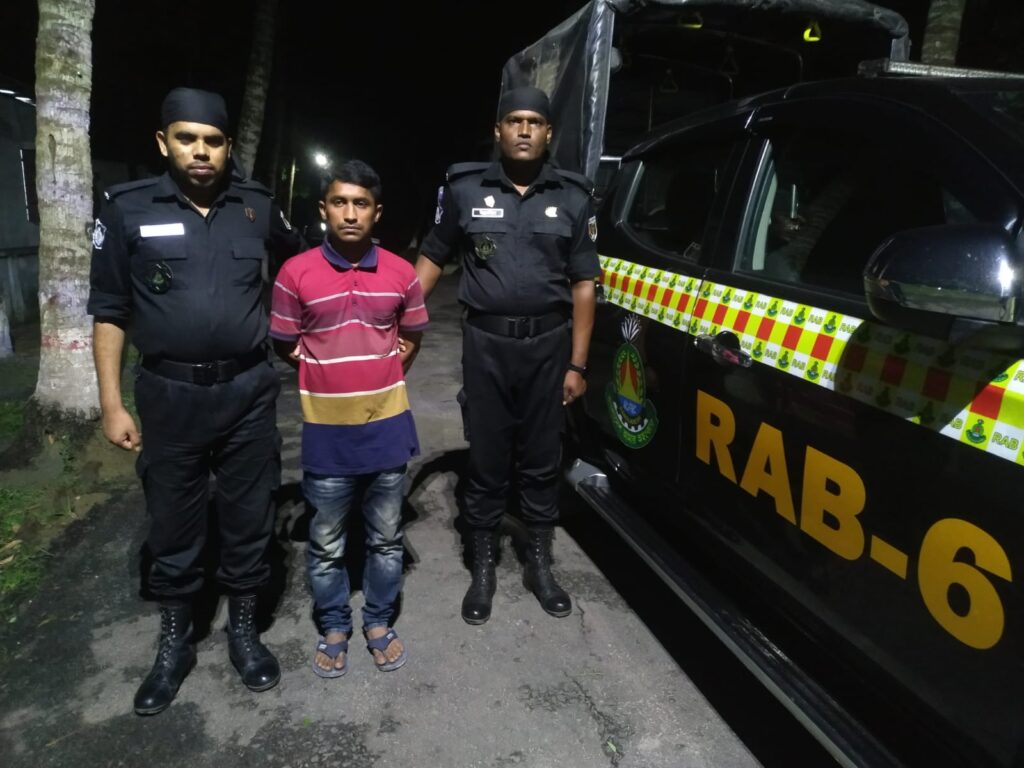 র‌্যাবের হাতে আত্নগোপনে থাকা সাজাপ্রাপ্ত আসামী নান্টু গ্রেফতার