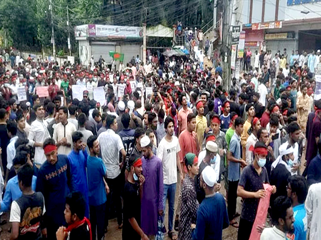 হবিগঞ্জে পুলিশ ও আন্দোলনকারী সংঘর্ষে যুবক নিহত
