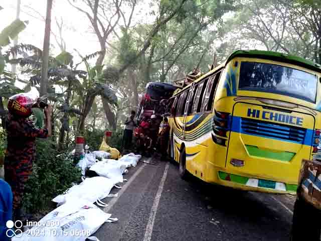 ফরিদপুরে দুই বাসের সংঘর্ষে নিহত-৫