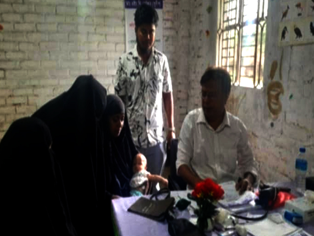 বর্ণমালা মাল্টিমিডিয়া একাডেমিতে দশ টাকায় চিকিৎসা সেবা পেলো দুই শতাধিক রোগী