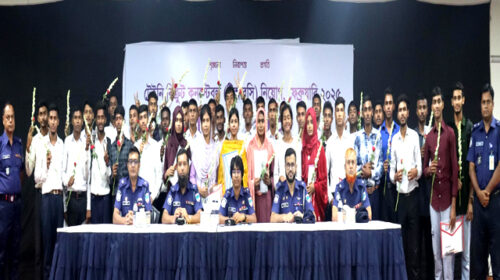 যশোরে ট্রেইনি রিক্রুট কনস্টেবলপদে নিয়োগ পেল ৩৮ জন