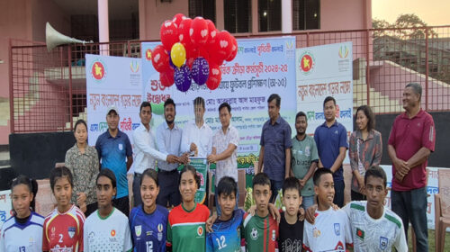 খাগড়াছড়িতে অনূর্ধ্ব ১৫মাসব্যাপী প্রশিক্ষণ ক্যাম্প শুরু