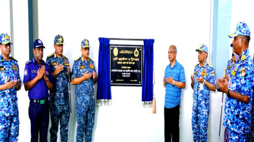 বোট ওয়ার্কশপ ও স্লিপওয়ের উদ্বোধন করলেন স্বরাষ্ট্র উপদেষ্টা