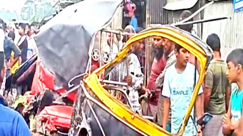 ভাঙ্গায় বাস-মাহেন্দ্র মুখোমুখি সংঘর্ষে নিহত-৫