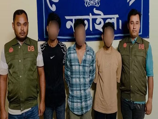 নড়াইলে ইয়াবা ট্যাবলেটসহ তিনজন গ্রেফতার
