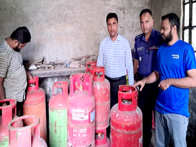 যশোরে গ্যাস সিলিন্ডার ব্যবসায়ীকে জরিমানা