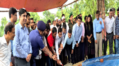 খাগড়াছড়িতে শহিদ স্মৃতিস্তম্ভের ভিত্তিপ্রস্তর স্থাপন