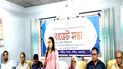 গৌরীপুর পৌরসভার বাজেট ঘোষণা