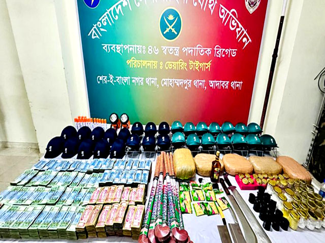 জেনেভা ক্যাম্প থেকে কোটি টাকা,ককটেল ও মাদক উদ্ধার