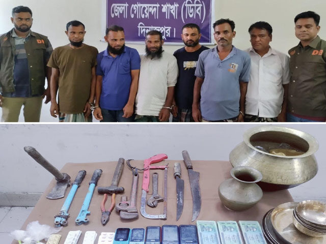 দিনাজপুরে আন্তঃজেলা অজ্ঞান পার্টির ৬সদস্য গ্রেফতার