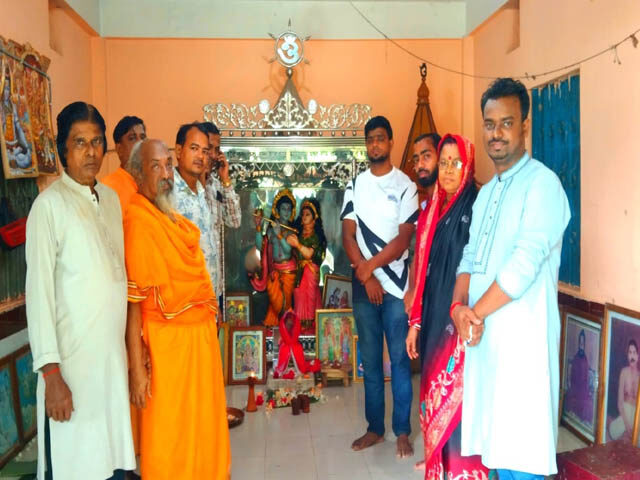 বিনয়বাঁশী শিল্পীগোষ্ঠী কর্তৃক বোয়ালগাও ব্রহ্মমঠ ও মিশন পরিদর্শন